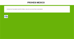 Desktop Screenshot of prohesi-mexico.com